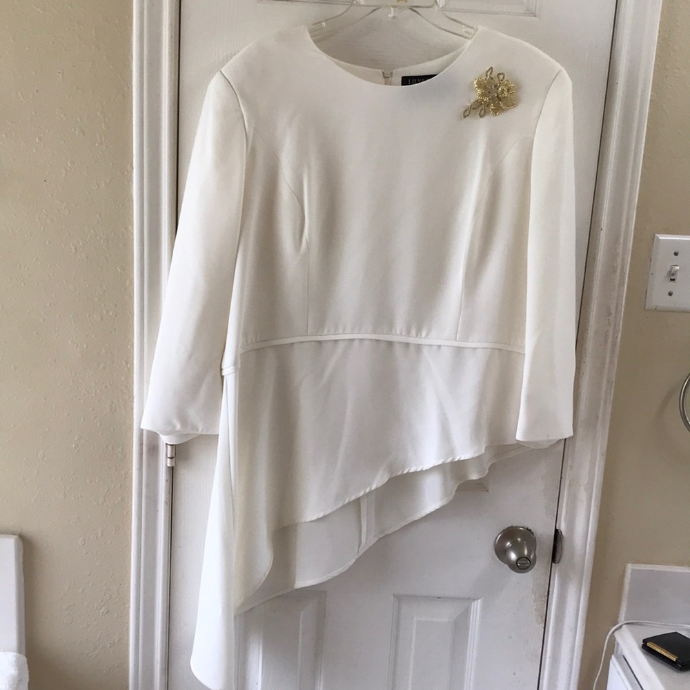 Lily&Taylor bracelet sleeve fully lined blouse. NWOT